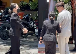 MC Đại Nghĩa xuất hiện buồn bã, lặng người trước di ảnh mẹ, vợ chồng Việt Hương âm thầm đến viếng