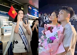 Ý Nhi thi MW, ai cũng ra tiễn chỉ bạn trai vắng mặt, bật khóc nức nở vì tủi thân