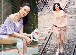 Hồng Diễm mặc đồ trễ nải khi chơi thể thao, Giáng My tuổi 54 vẫn trẻ trung