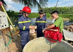 Tây Ninh: Giải cứu thai phụ rơi xuống giếng sâu 20 m