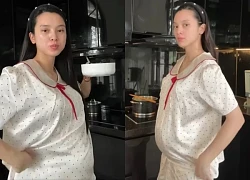 Thót tim khoảnh khắc Quỳnh Lương té ngã ngay trước thềm nhà khi đang mang thai 6 tháng