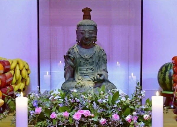 Tượng Bồ tát Quán thế âm bị đánh cắp vừa được trả lại Nhật Bản