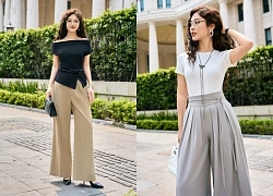 Váy dài, quần ống rộng và giày cao gót, bộ ba hoàn hảo cho mọi phong cách