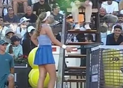 Mỹ nhân Nga bật khóc vì trọng tài tại Italian Open