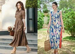 Váy sơ mi, váy maxi chất liệu tự nhiên 'giải nhiệt' mùa hè