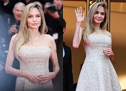 Angelina Jolie khoe thân hình như tạc tượng ở tuổi 50 trên thảm đỏ Cannes