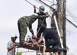 Điều tra nguyên nhân người đàn ông tử vong treo trên dây điện