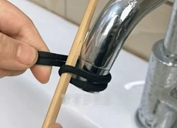 Dùng 1 sợi dây + 1 chiếc đũa, tôi "cứu nguy" cho vòi nước, tiết kiệm cả trăm nghìn!
