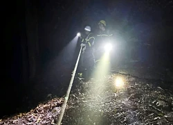 Hà Nội: 5 người mắc kẹt trên đỉnh núi Hàm Lợn