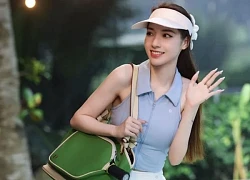 Mỹ nhân 'Nóng cùng World Cup' khoe visual thần tiên tỷ tỷ trên sân pickleball