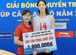 Chân dài 17 tuổi gây xốn xang ở giải bóng chuyền trẻ QG 2025