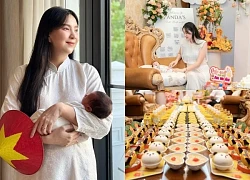 MC Mai Ngọc tổ chức tiệc đầy tháng hoành tráng cho con, để lộ mối quan hệ với nhà chồng