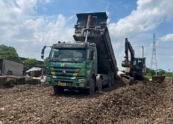 Phát hiện các đối tượng chôn trái phép chất thải công nghiệp ở Hưng Yên