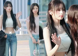 Ahyeon (BABYMONSTER) náo loạn sân bay, visual miễn chê, bất ngờ có hành động lạ