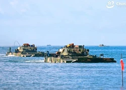 Trung Quốc tập trận đổ bộ, điều máy bay, tàu ra eo biển Đài Loan