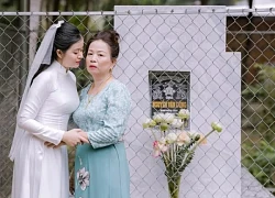 Cô dâu Vĩnh Long chụp ảnh bên ngôi mộ, phía sau là chuyện thắt lòng