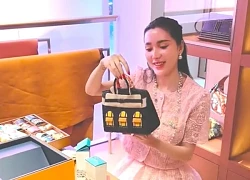 "Phú bà" Ngân Collagen và núi đồ hiệu lạ lắm: Toàn Hermès, Dior... mà nhìn kiểu gì cũng thấy "dại"