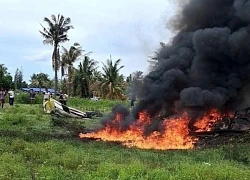 Trực thăng cảnh sát lại rơi ở Thái Lan, 3 người thiệt mạng