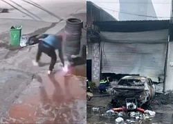 Vụ ô tô bốc cháy khiến 4 nhà bị thiêu rụi: Công an truy tìm người phóng hoả