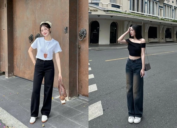 Giấu bắp chân to với những kiểu quần jeans này