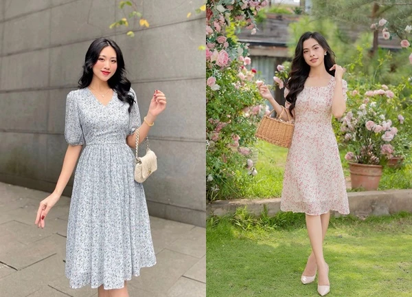 Mặc đẹp với váy hoa nhí cho nàng yêu vẻ đẹp cổ điển