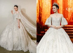 Anh Phạm diện váy cưới khoe vai trần gợi cảm, kể hôn nhân bên Anh Đức