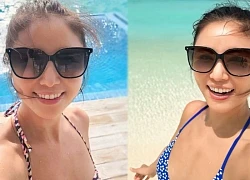 Lâm Tâm Như diện áo tắm, khoe sắc vóc tươi trẻ, gợi cảm ở tuổi 49