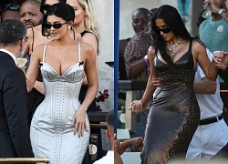 Đám cưới tỷ phú Jeff Bezos: Kim Kardashian - Kylie Jenner sexy "ná thở", Leonardo DiCaprio cúi gằm mặt khác thường
