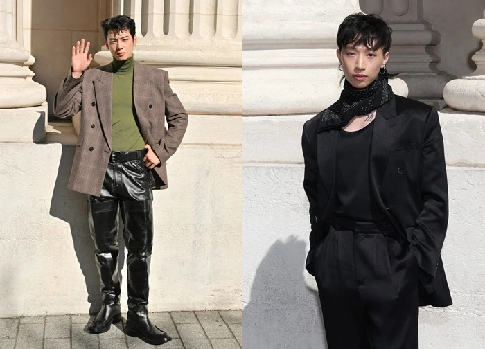 Lila Moss diện váy áo táo bạo, Cha Eun Woo xuất hiện bảnh bao tại Pháp