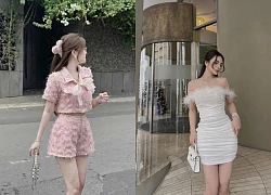 Vẻ đẹp bay bổng nhẹ nhàng với váy phối lông