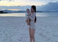 Zoom cận ảnh gia đình Văn Lâm Yến Xuân: Visual 'nổi bần bật' hút nghìn lượt like, vóc dáng nàng WAG mới gây bão
