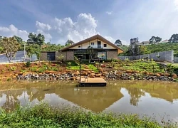 Ngôi nhà đồi có khu trồng rau, nuôi cá lý tưởng