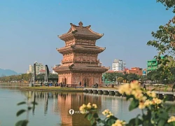 Phố cổ Hoa Lư về đêm khi nhìn từ trên cao