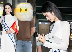 Ý Nhi về Việt Nam, bạn trai vẫn vắng mặt, 1 chàng trai 'lạ' tháp tùng, tình mới?