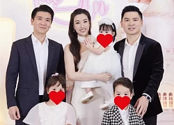 Hai thiếu gia nghìn tỷ nhà bầu Hiển đọ sắc vóc trong phòng gym, netizen gọi tên Đỗ Mỹ Linh vì cách chăm chồng