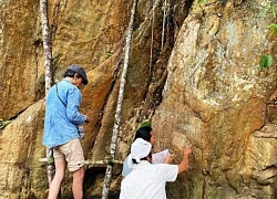 Ký tự cổ trên vách đá giữa đại ngàn Trường Sơn