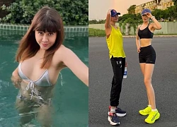Lưu Thiên Hương U50 gợi cảm với bikini, hoa hậu Kỳ Duyên rủ Thanh Hằng đi chạy