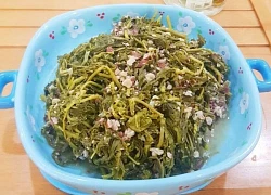 Cứ tưởng trồng chỉ để lấy củ ai ngờ lá của cây này cực ngon, chỉ nấu với lạc thôi đã được món rẻ mà hấp dẫn