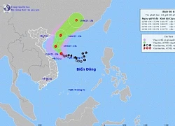 Tâm bão số 1 trên quần đảo Hoàng Sa, gây gió mạnh, biển động mạnh