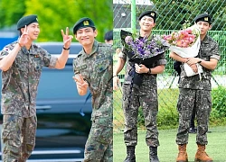 V và RM (BTS) cuối cùng đã xuất ngũ: Siêu ngầu siêu rắn rỏi, văn nghệ tấu hài tặng rừng fan và phóng viên đông nghẹt!