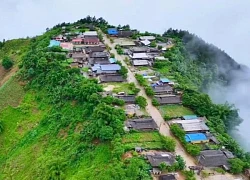 Bản làng trên đỉnh núi ở Yên Bái: Mây phủ bồng bềnh, đẹp như tiên cảnh