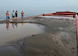 Cảnh sát biển bắt giữ tàu vận chuyển cát không rõ nguồn gốc