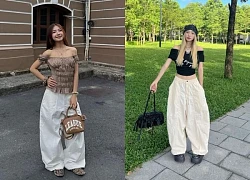 Phong cách năng động với quần dáng bí ngô