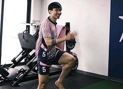 Thực hư Đoàn Văn Hậu bị teo chân khi tập luyện trở lại