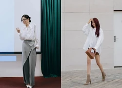 Chuẩn quý cô thanh lịch nhờ diện áo sơ mi trắng