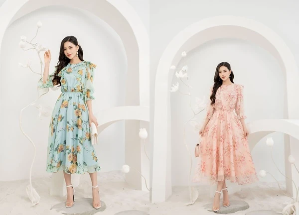 Đầm hoa, lựa chọn thời thượng cho mùa hè sôi động