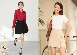 Lên đồ trẻ trung cùng váy skort chữ A