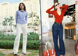 Quần jeans ống rộng, jeans ống loe là xu hướng denim hè