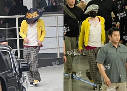 "Anh Long" G-Dragon đội nón lá che kín mặt, lên đường ra sân bay về Hàn Quốc!