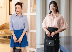 Áo sơ mi cổ đức cách điệu - điểm nhấn sang trọng cho nàng